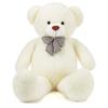 Amoiz 100cm Plush Bear, Cute BearHugging PillowSewn Bear WrapGiftEventCelebrationFluffy Soft Plush Toy (White)