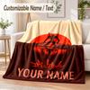 Neon Genesis Evangelion Custom Name Flannel Throw Blanket Soft Warm for Sofa Bed Indoor Home Use