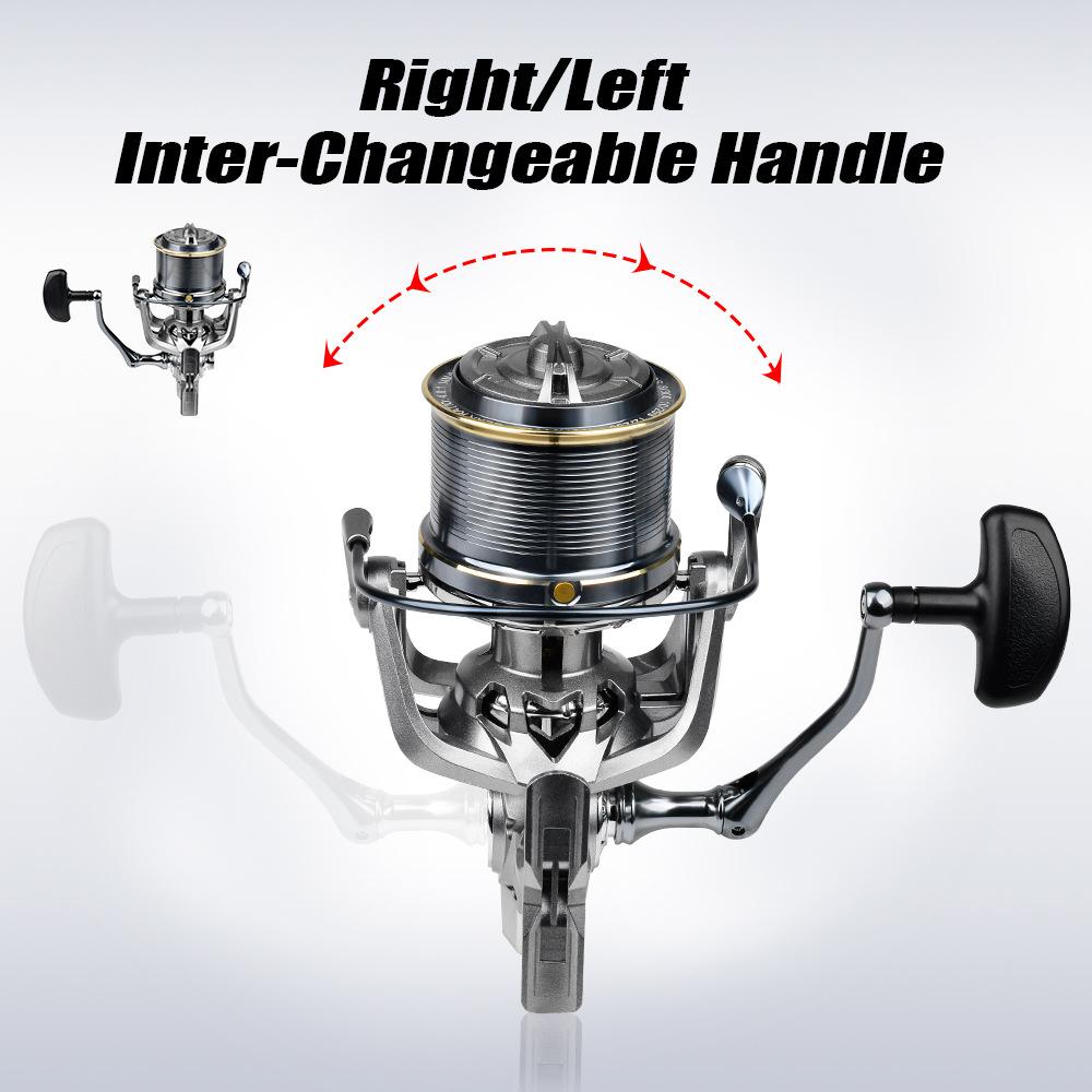 Metal Fishing Wheel 4.8:1 Ultra Long Throw Fishing Wheel 6+1BB 18KG Pull Fishing Wheel Sea Fishing Boat Fishing Wheel