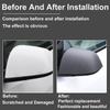 Side Mirror Cover Replacement for Tesla Model Y 2020 2021 2022 2023 2024 Outside Rearview Mirror Cap Exterior Accessories ABS Matte Carbon Fiber