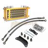 Oil Cooler Motorcycle Oil Radiator Kit Engine Cooling for 50 125 140cc Motocross Universal Dirt Pit Bike ATV Enduro Accessories
