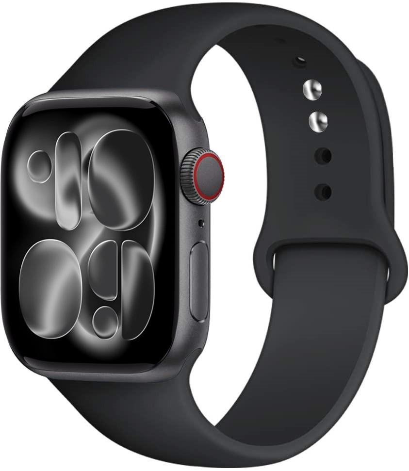 Silicone strap For Apple Watch 11 band 44mm 40mm 49mm 45mm 41mm 38 46mm 42mm correa bracelet iWatch series 9 8 7 6 SE ultra 2 3