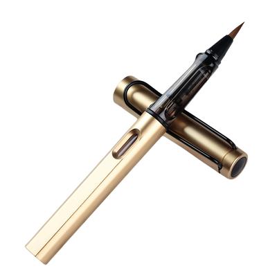 Isshinsai Fountain Brush Ink Screw Gold Brush Fine Calligraphy Sutra Calligraphy Practice Brush Pen, Refillable, Type, Pen, Brush, Brush, Brush,