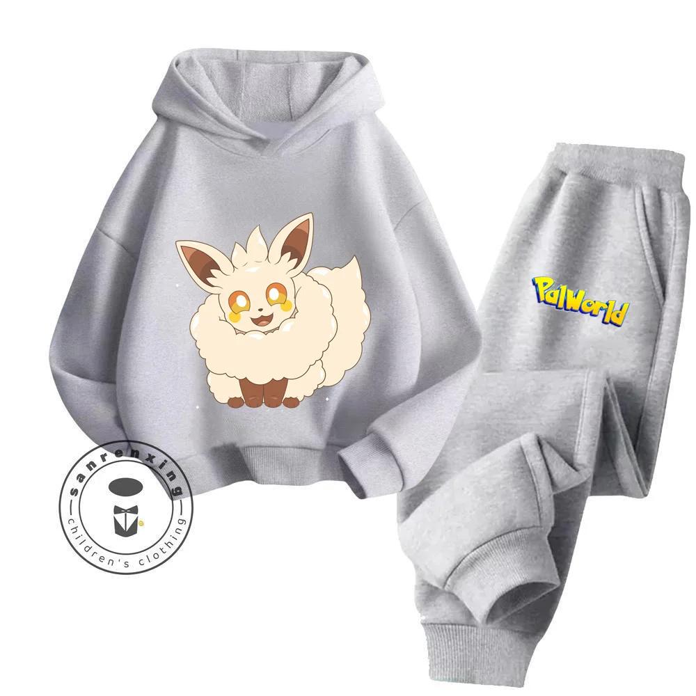 Palworld Cartoon Children's Hoodie Set Youth Sunshine High Appearance Level Anti Bacterial Anti Wrinkle New Hoodie Pure Cotton