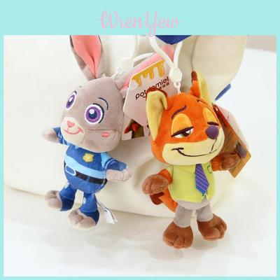 Zootopia Plush Keychain With Nick And Judy For Bag And Gift