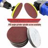 3-inch Self-Adhesive Sandpaper Discs, Flocked for Woodworking and Drill Polishing, 75mm