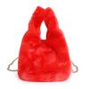 Women's bag autumn and winter new exquisite and cute plush multi-colored women's bucket bag high value foreign style shoulder messenger bag