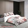 3pcs Bunny Rabbit Pattern Bedding Sets Gifts For Girls 3D Printed Queen King Size Duvet Cover Sets With Pillowcases No Filling