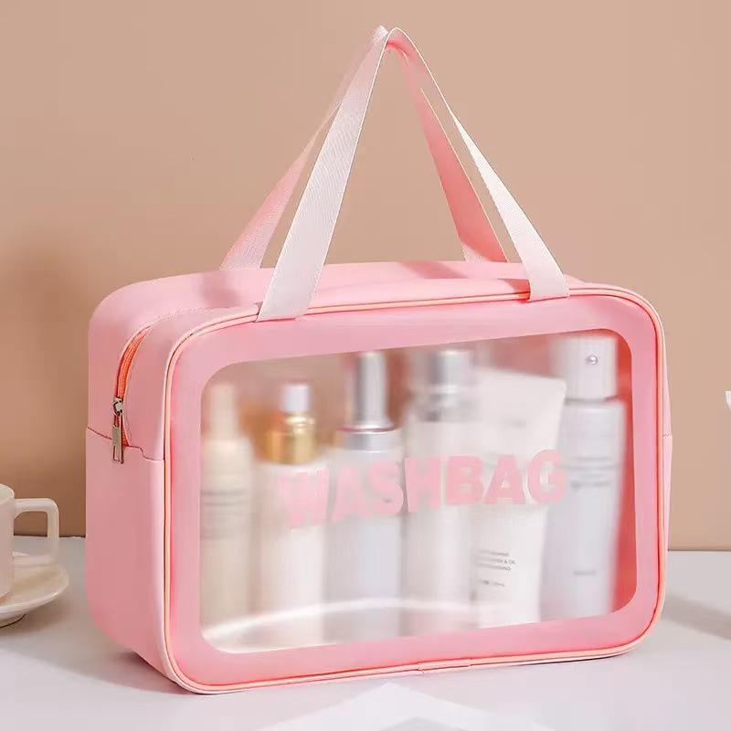 Large Capacity Wet/Dry Cosmetic Bag for Women - Portable Travel Toiletries Organizer 2023