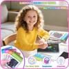 12 PCS Scratch Art Set 4 Rainbow Mini Notebooks 4 Stencil Sheets 4 Wooden Stylus Fun Drawing, Party Favors Creative Gifts