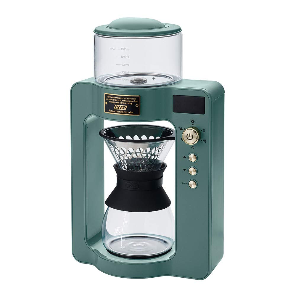 

Custom drip coffee maker Hand drip reproduction Temperature setting Steaming function Timer function Cleaning mode [Toffy] K-CM6 (Slate green)