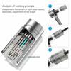 MAEXUS Universal Socket, Fits 7-19mm (1/4-3/4 Inch), 54 Built-in Steel Pins, Multi-Function 2-Piece Set, Work Tool with Drill Adapter
