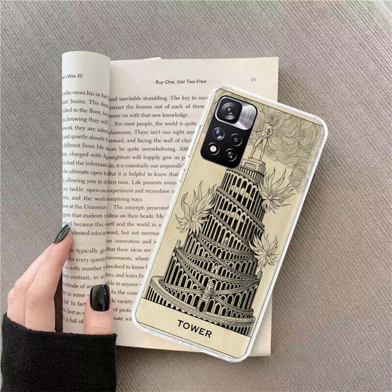 Fool Tarot Card Meanings Phone Case For Xiaomi Redmi Note 14 Pro 12 Plus 12S 10 11 Pro 4G 5G 9T 9S 8T 10S 11T 11S 11E 9 8 Coque