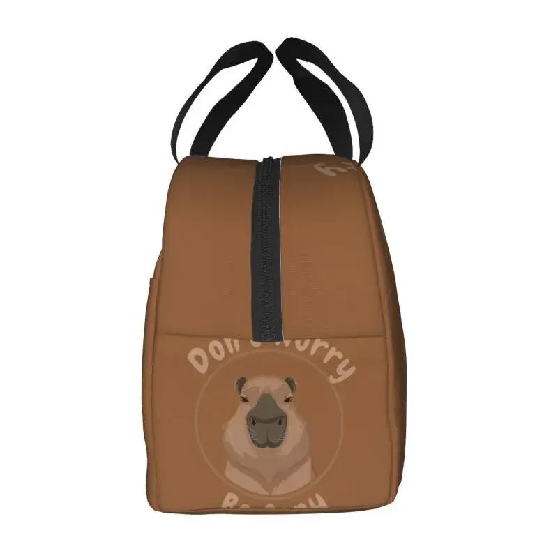 Cute Capybara Insulated Lunch Box for Women Animal Lover Thermal Cooler  Bag Work School Travel Picnic Food Container Tote