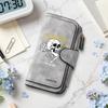 Gothic Skull Pattern Long Wallet Multi Card Slot Portable PU Purse For Daily Use