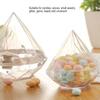 12pcs Candies Box Diamond Shaped Clear Jar Transparent Plastic Candy Storage Box For Home