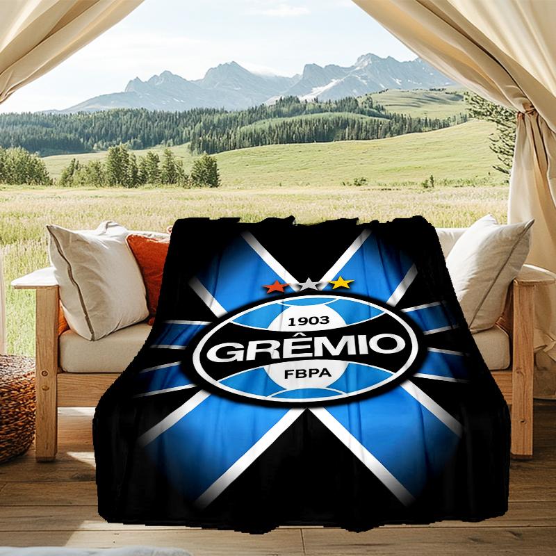 1PC Grêmio FBPA Printed Soft Flannel Blanket Throw for Adult Bedroom Living Room Sofa Camping Travel Fan Gifts Christmas Gifts