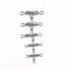 Crossline Swivels Saltwater Fishing Rolling Swivels Fishing Rig Line Connector Fishing Tackle 3 Way Swivels Rotating