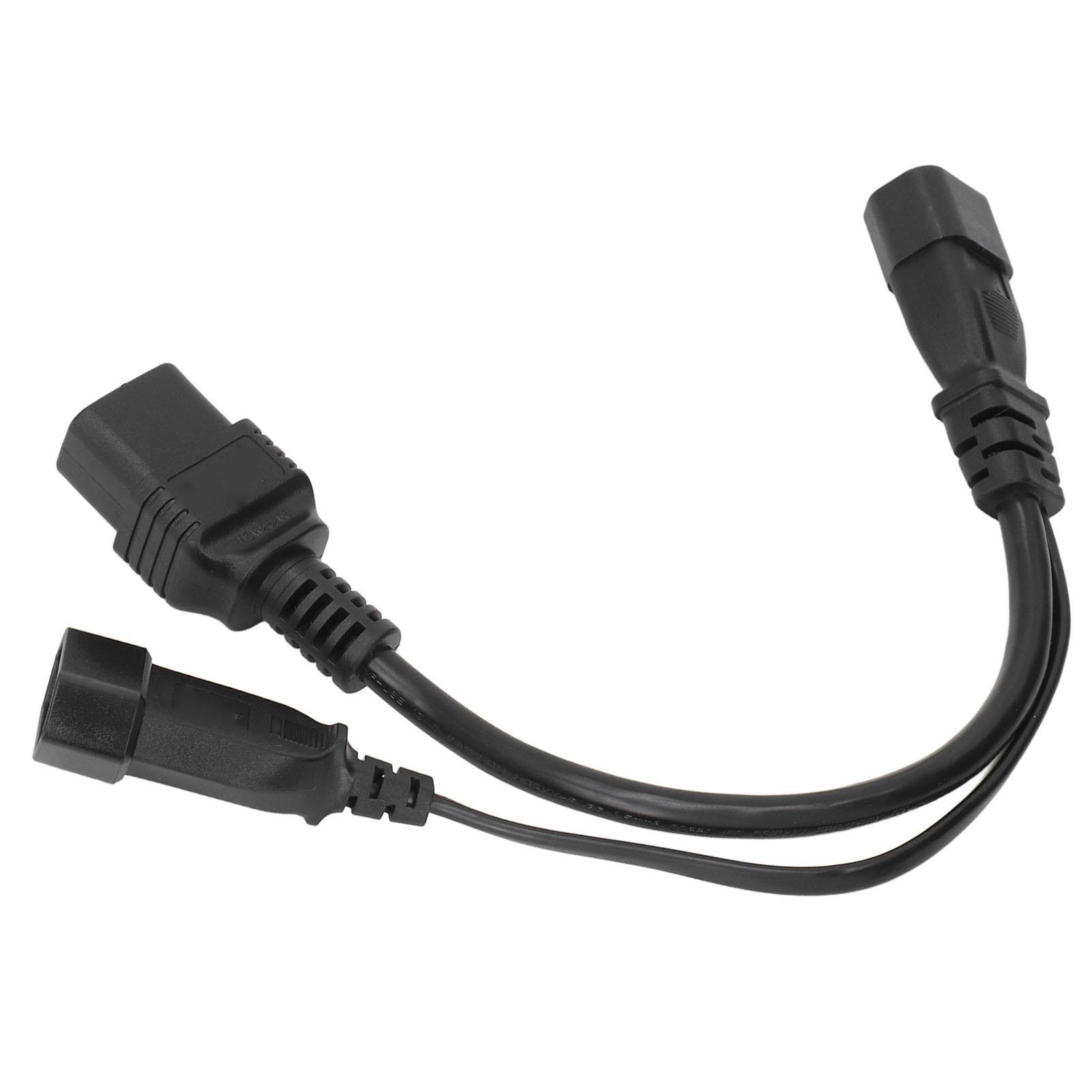 

Y-образный разветвитель удлинителя питания 32 см IEC320 C14 вилка на C19+ розетка C14 на C19+ розетка Базовый адаптер