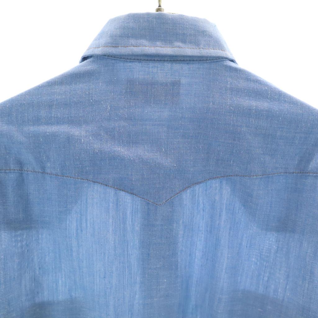 Wrangler 80s Vintage Made in USA Long sleeve Western shirt S blue Men's Used