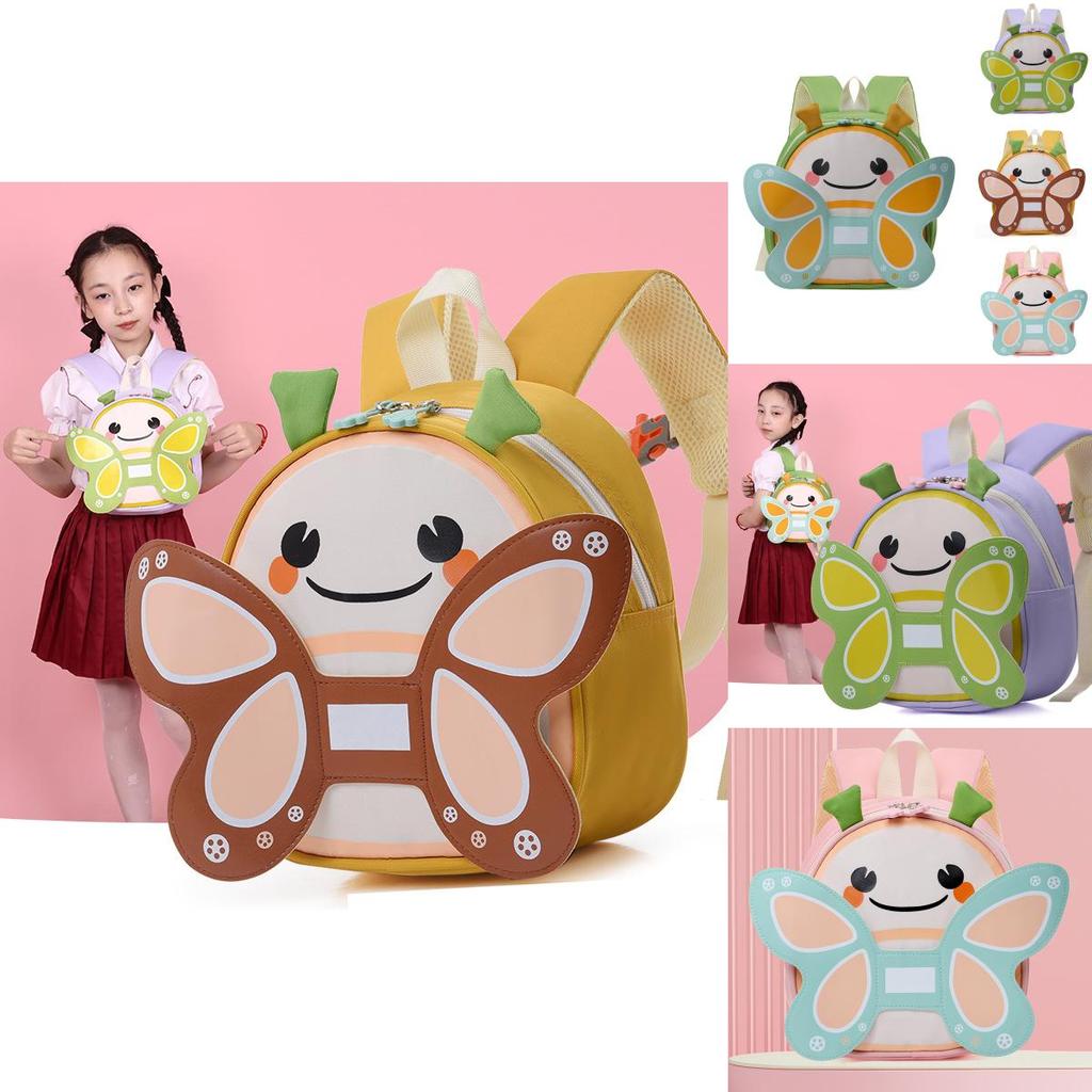 Adorable Cartoon Nylon Backpack For Toddlers Lightweight And Comfortable Design