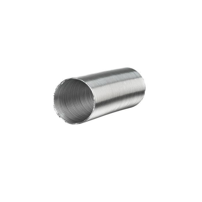 Tube Flex Semi-Rigide Aluminium Ø12,5cm X 0.3 Max. 1,5m - GENERIQUE - Blanc