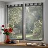 Pair of Net Curtains 60 X 160 Cm Zazy Anthracite