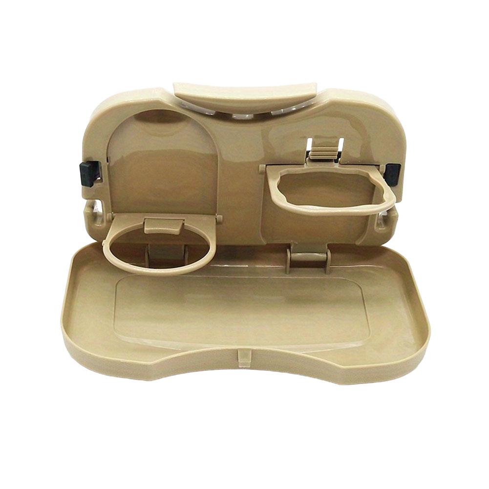 Foldable Car Back Seat Table Multifunctional Dining Tray Rear Seat Storage Rack Drink Cup Holder Portable Car Organizer Stand