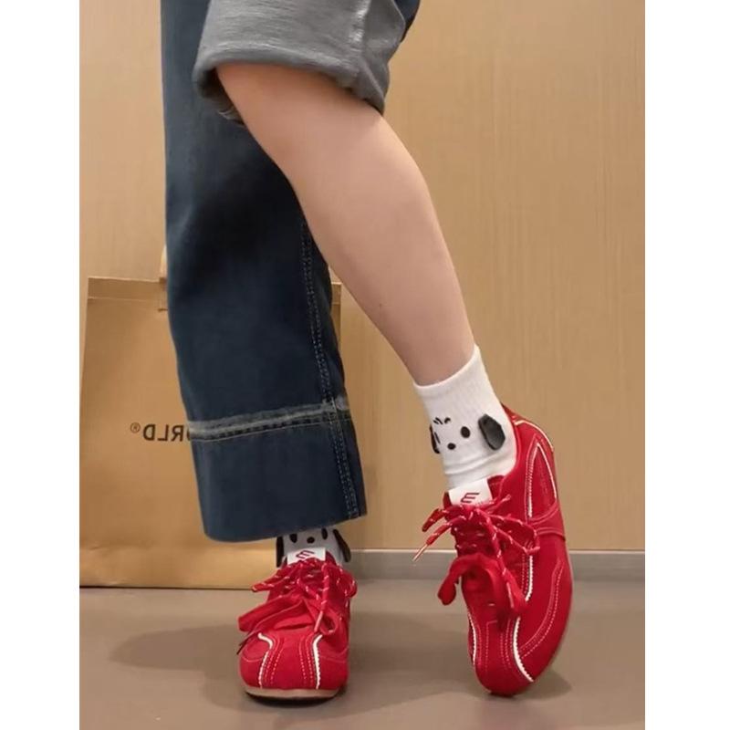 

Кроссовки Niche Retro с мягкой подошвой, женские, весна-осень 2025, новые кроссовки на плоской подошве, повседневные, универсальные, спортивные, Forrest Gump 35