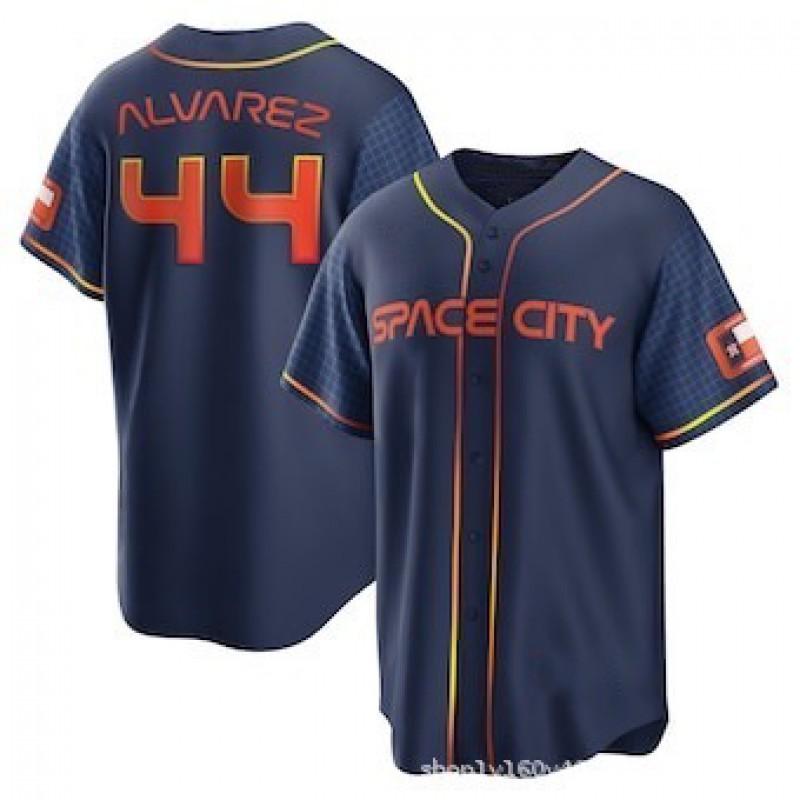 Houston Astros Baseball Jersey Bregman 2 Altuve 27 Embroidered Sports Shirt Men