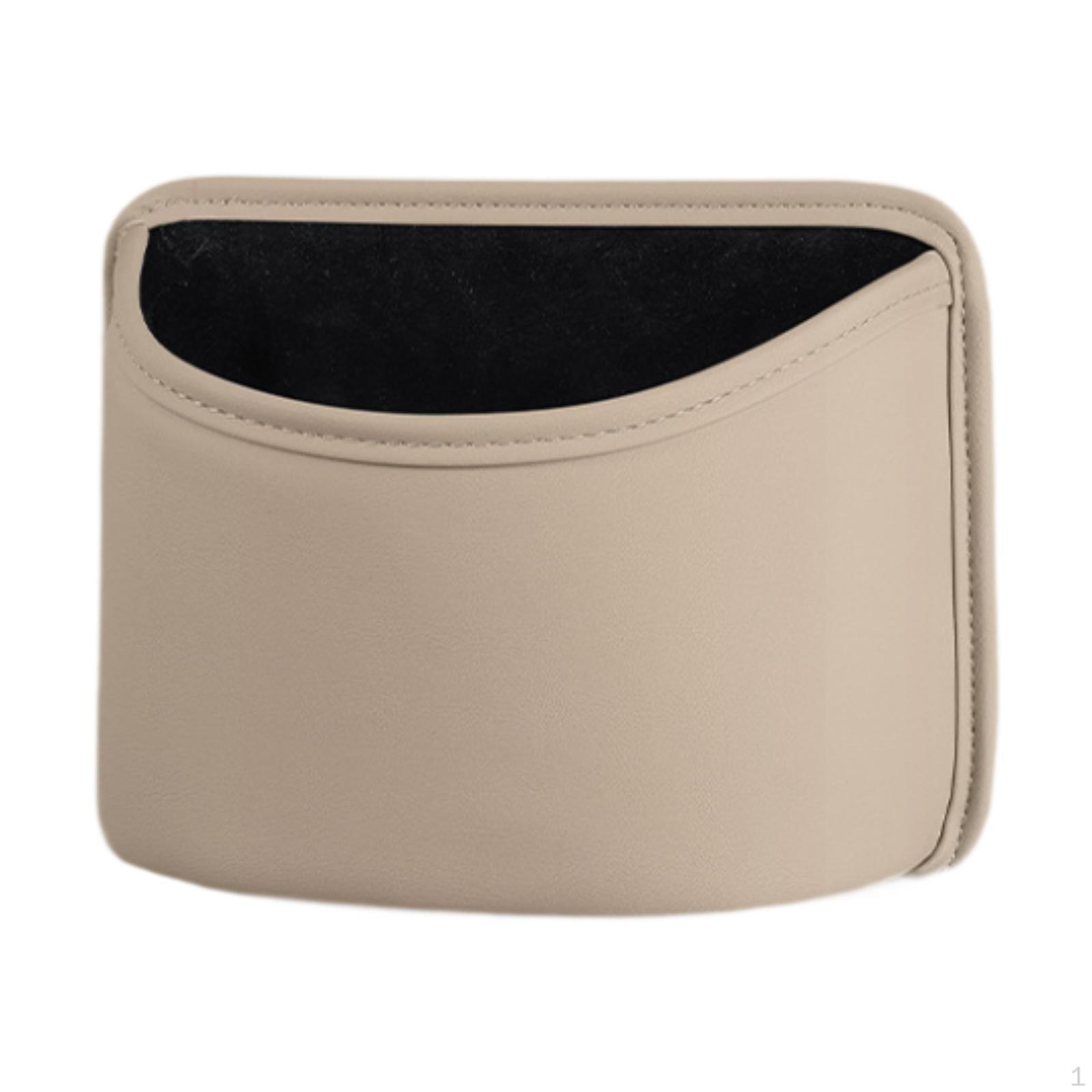 

Автомобільний відро для сміття, автоматичний смітник, багатофункціональний міні-тримач, ящик для зберігання на спинці сидіння, органайзер для сміття для бежевий