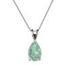 Wish Hot Sale Water Drop Opal Pendant Necklace Femininity Versatile Niche Jewelry