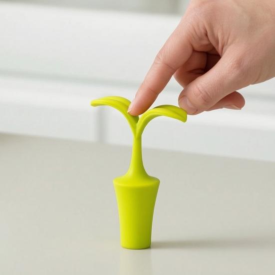 Multilayer Stepped Sealing Rings Flower Silicone Wine Stopper, Food Grade Leak-Proof Bottle Sealer, Decorative Shape Stoppers Creative Floral