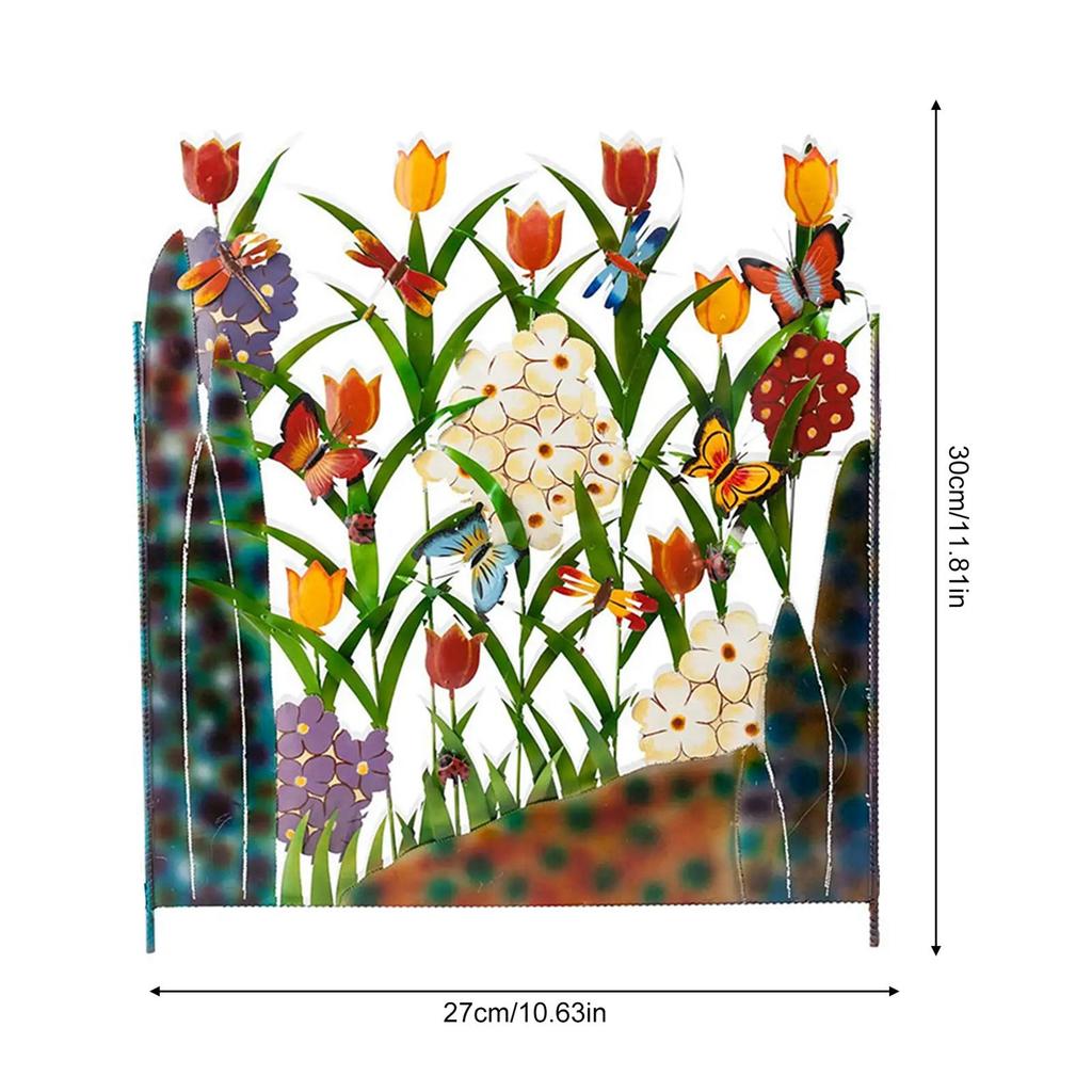 Iron Garden Fence 30x27cm Courtyard Barrier