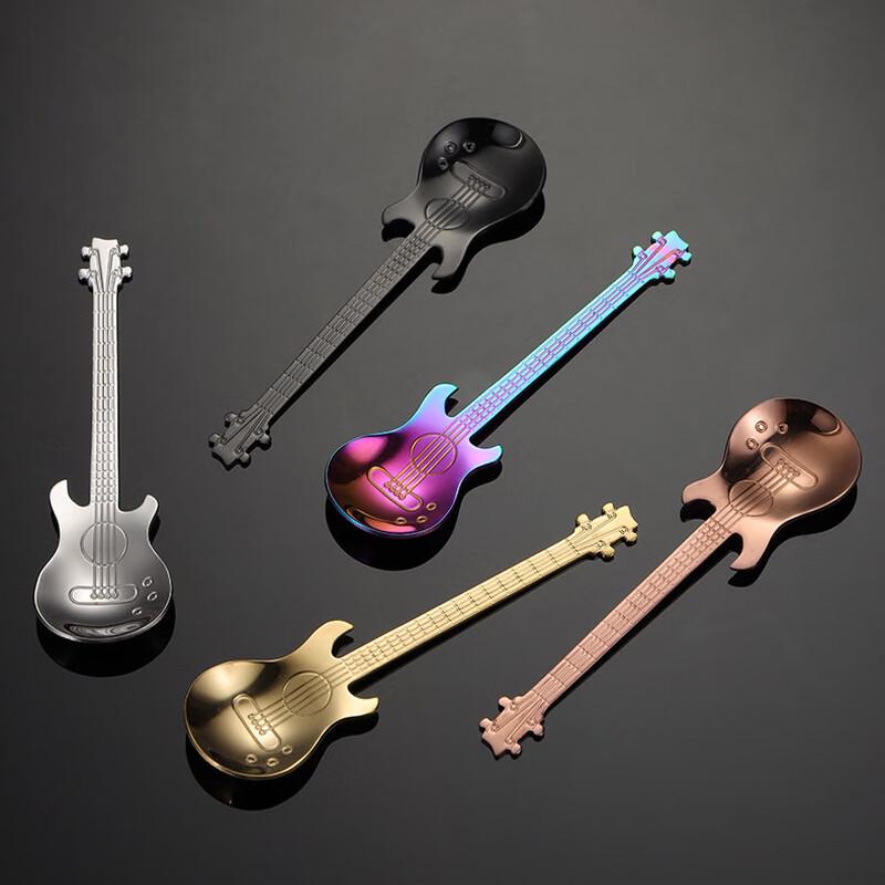 ZISIZ Iridescent Titanium Plated Coffee Spoons