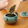 Minimalist 2 in 1 Tea Ceremony Teapot Set Ceramic Mini Travel Teapot with Storage Bag Chinese Teapot Set Outdoor
