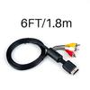 Connecting Cable RGEEK PS2 PS3 AV to RCA Composite Cable Cord for Sony Playstation 2 PS3(6FT) can be viewed on TV/monitor