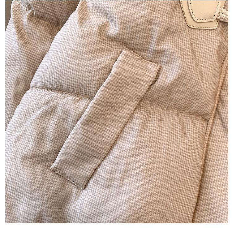 Women Jacket Cow Horn Buckle Bread Clothing Winter Thickened Warm Cotton Women Short Loose Cotton Comfortable and Youthful Women Outerwears Coats