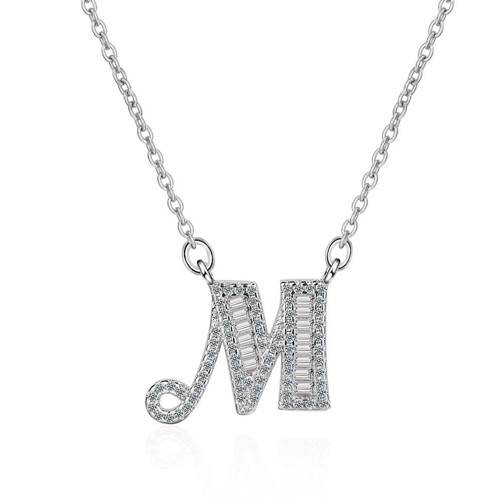 26 Letters of The Alphabet Necklace Female Romantic Travel with The Same Short Section of The Collarbone Chain Valentine's Day Gifts Necklace