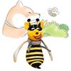 Adorable Bee Plush Toy Soft And Funny Dog Stuffed Animal Perfect Gift 45cm