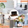 Wooden Business Card Display Stand Durable Solid Wood Desktop Organizer for Business Trip Office Front Desk Use