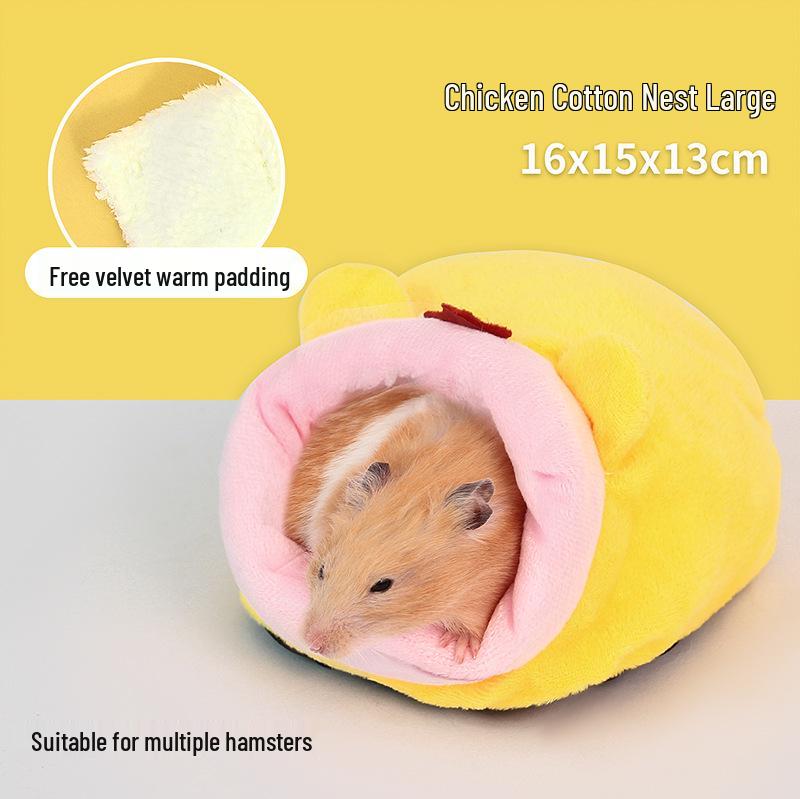 Warm Cotton Nest for Hamsters and Mice - Winter Sleeping Bag House