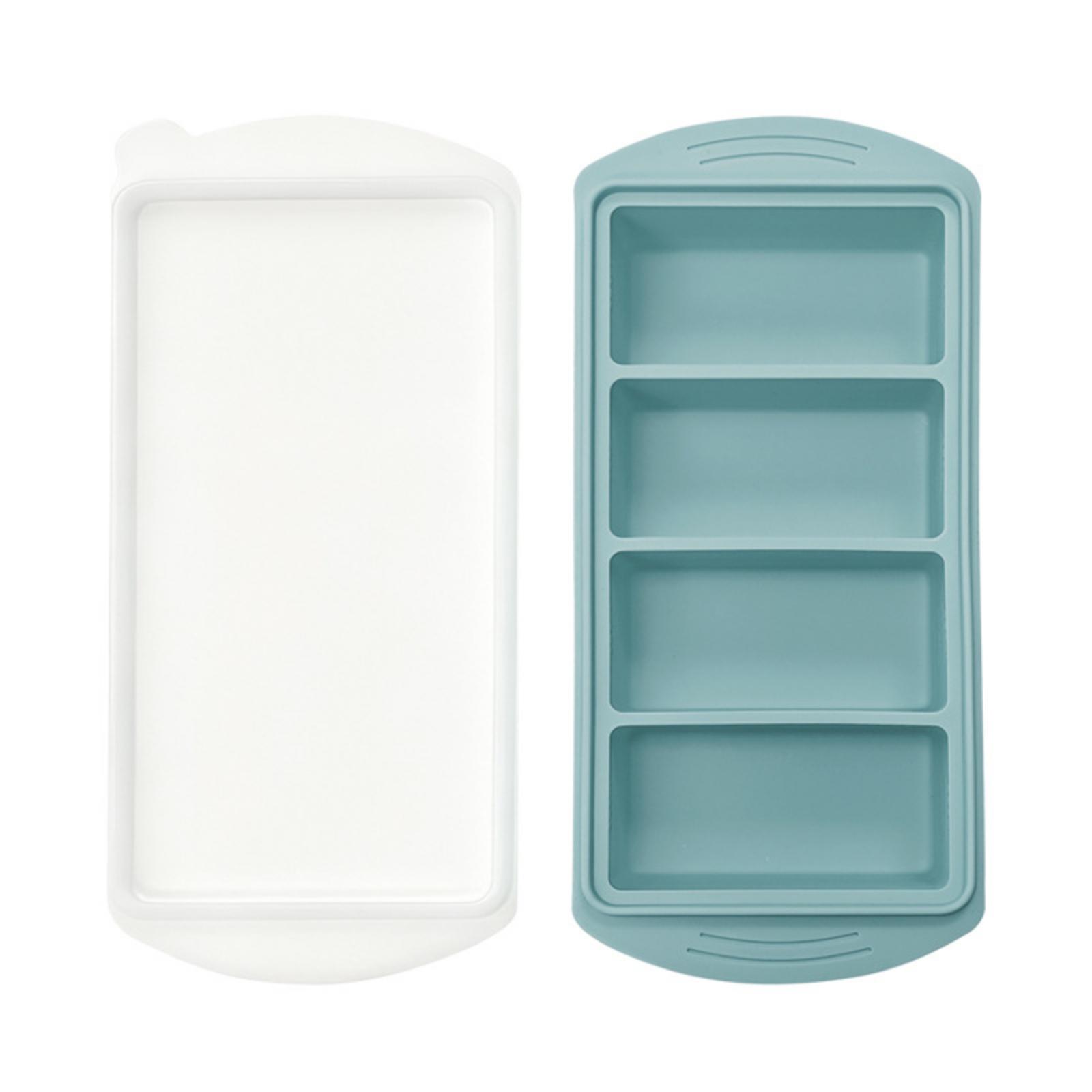 

Silicone Freezer Molds With Lids Compartmentalized Food Storage Trays For Home Baby Food Prep & Preservation