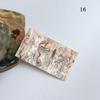 4x7cm Japanese Style Mother-of-Pearl Abalone Shell Nail Stickers with Adhesive, Colorful Patterns, Bendable Ornaments.