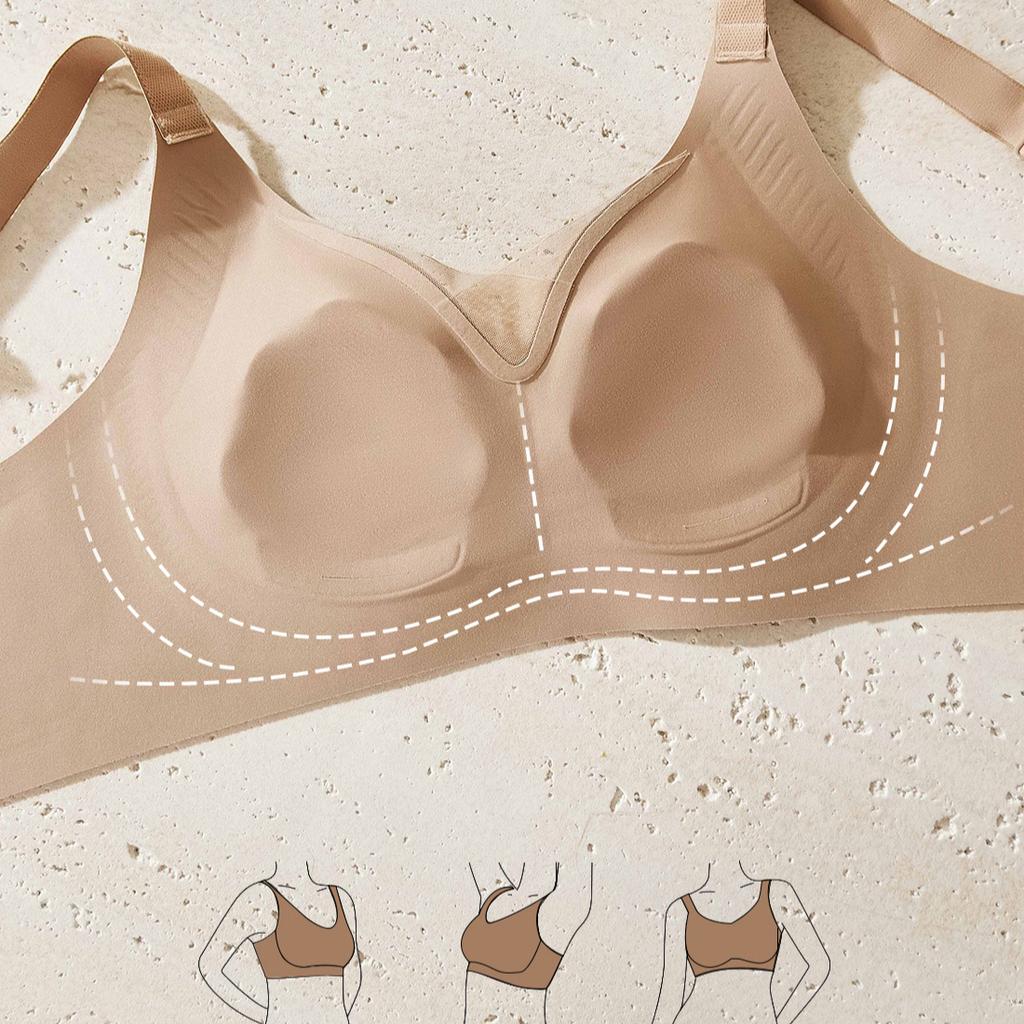 Seamless Bra Women's Adjustable Bra with A Soft Support and Anti-sagging Design Push Up Bra