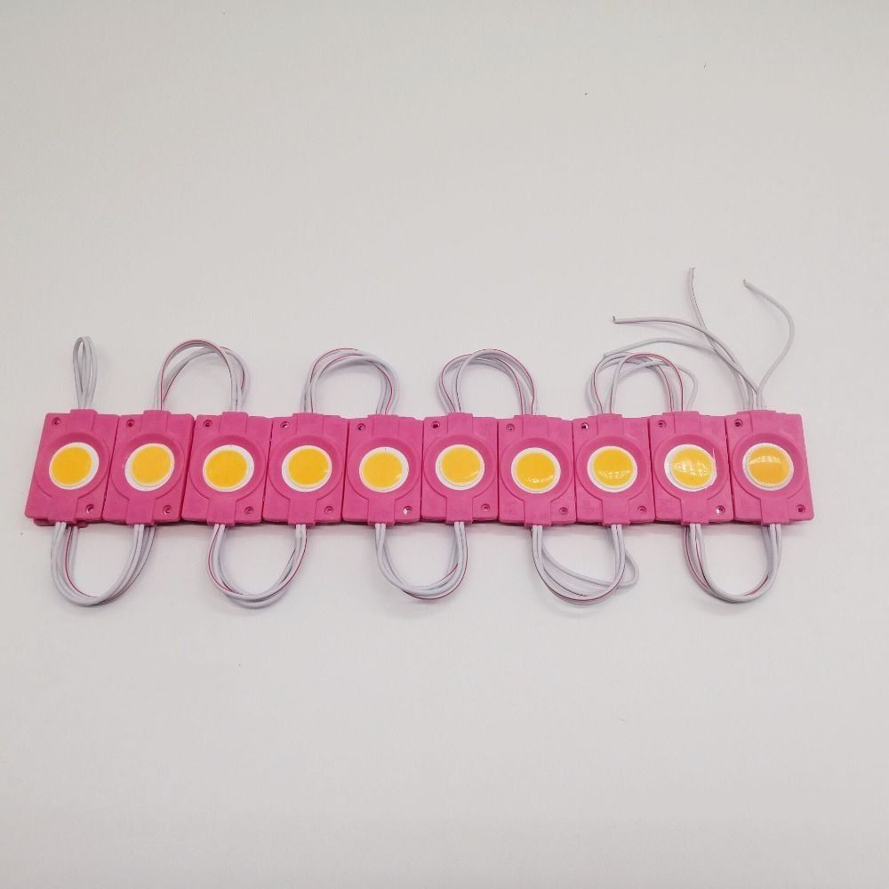 20pcs 12V 24V Led Module Luminous Waterproof COB Light White Red Green Blue Yellow Pink Super Bright Backlight Modules