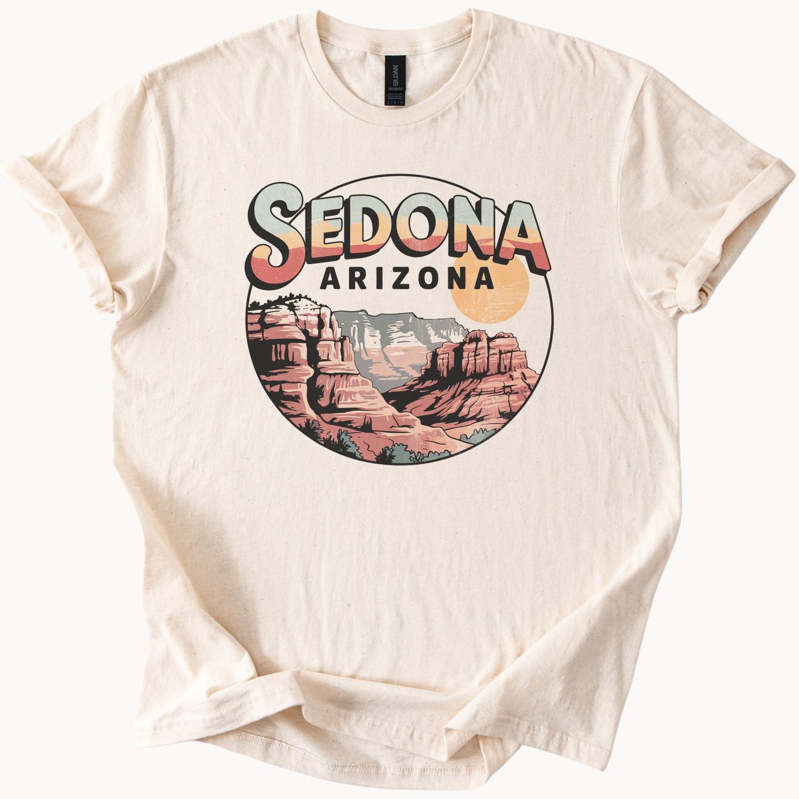 Sedona Arizona Graphic Tee Desert Landscape T Shirt Southwest Style Top 150