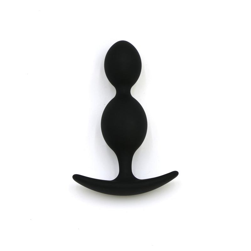 Silicone Anal Butt Plugs, Anal Trainer Dual-Ball Anal Plug Anal Training Sets for Beginners Advanced Users ,outdoor wearable