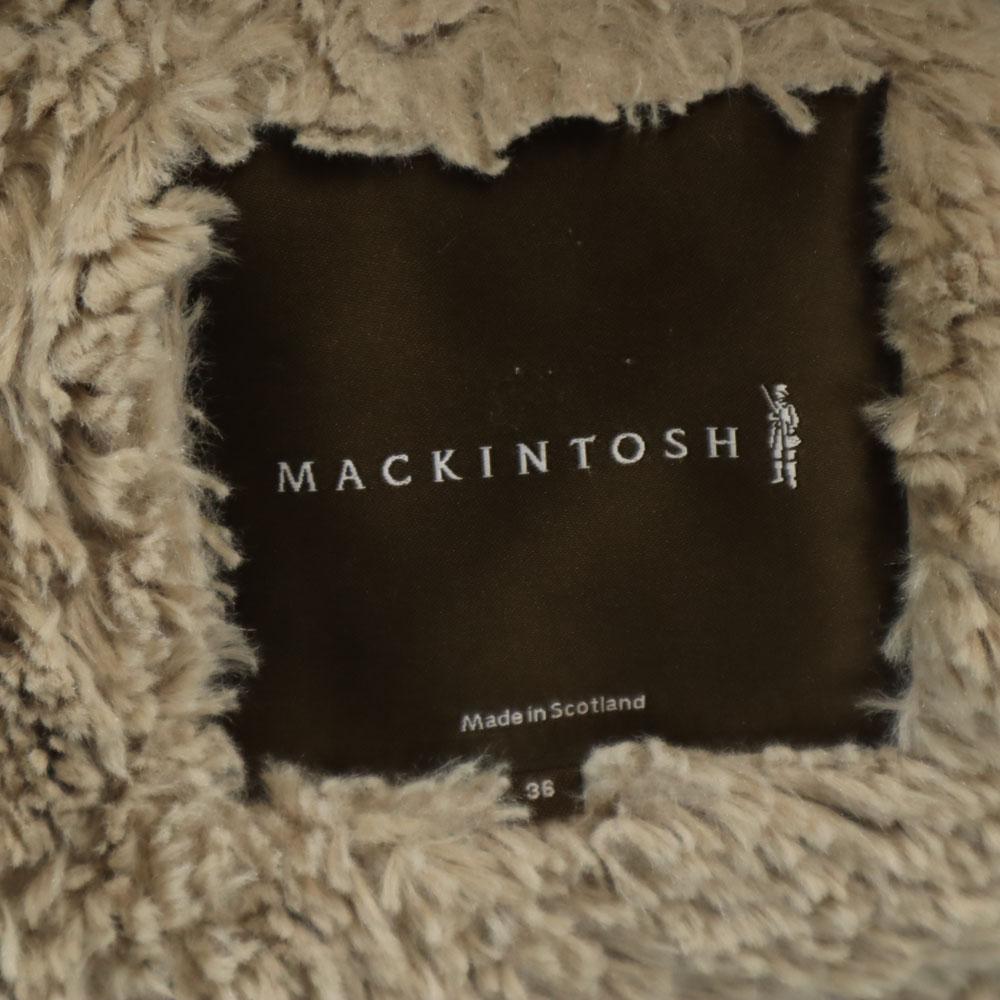 MACKINTOSH SCOTLAND Made In USA Quilted Coat 36 Khaki Back Bore Women Used