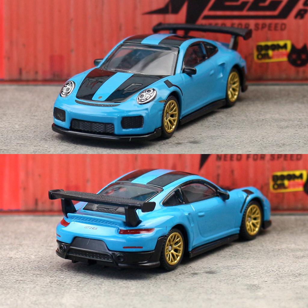 1/60 Porsche 911 GT2 RS Toy Car Model CCA MSZ 1:64 Diecast Miniature Free Wheels Collection Suitable for Hot Wheels Gift Kid